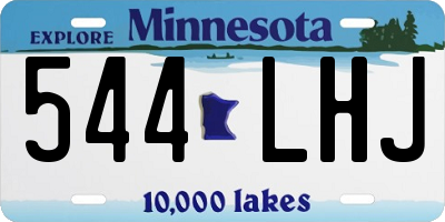 MN license plate 544LHJ
