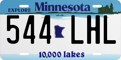 MN license plate 544LHL