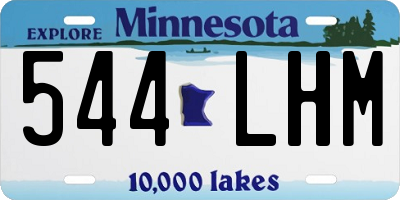 MN license plate 544LHM