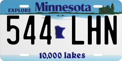 MN license plate 544LHN