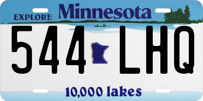 MN license plate 544LHQ