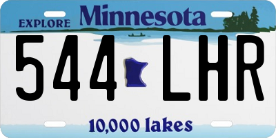 MN license plate 544LHR