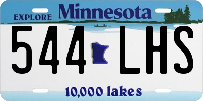 MN license plate 544LHS