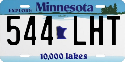 MN license plate 544LHT