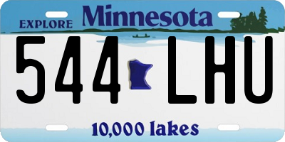 MN license plate 544LHU