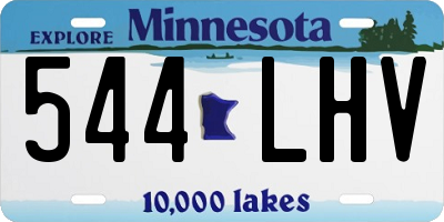 MN license plate 544LHV
