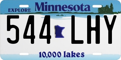 MN license plate 544LHY