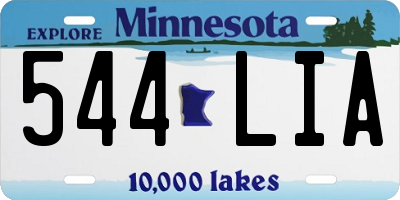 MN license plate 544LIA
