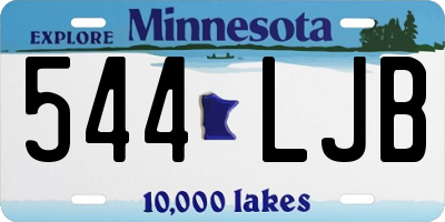 MN license plate 544LJB