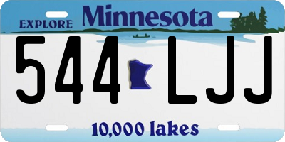 MN license plate 544LJJ