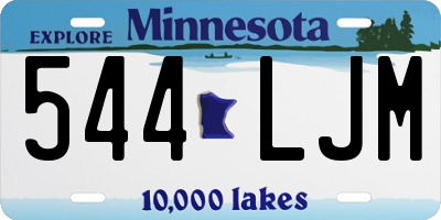 MN license plate 544LJM