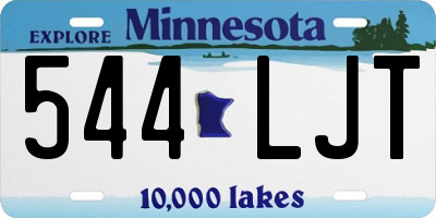 MN license plate 544LJT