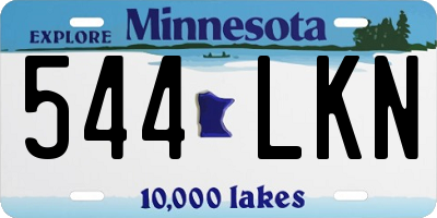 MN license plate 544LKN