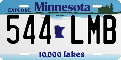 MN license plate 544LMB