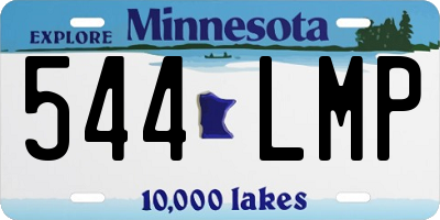 MN license plate 544LMP