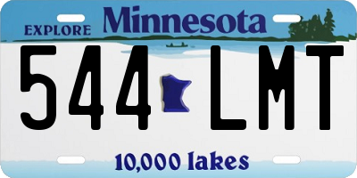 MN license plate 544LMT