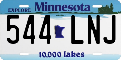 MN license plate 544LNJ