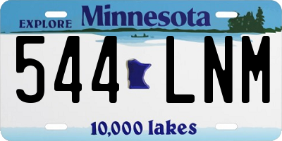 MN license plate 544LNM