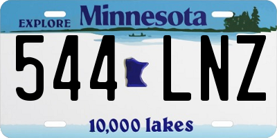 MN license plate 544LNZ