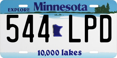 MN license plate 544LPD