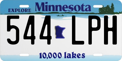 MN license plate 544LPH