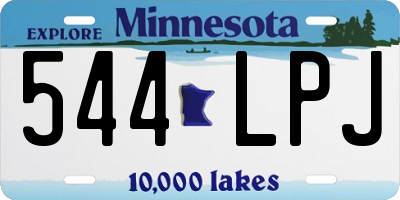 MN license plate 544LPJ