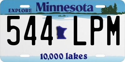 MN license plate 544LPM