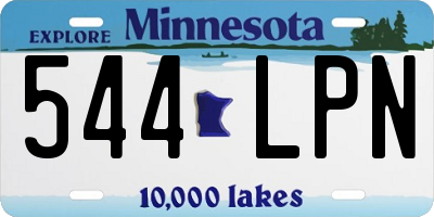 MN license plate 544LPN