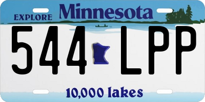MN license plate 544LPP