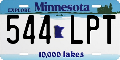 MN license plate 544LPT