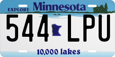 MN license plate 544LPU
