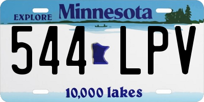 MN license plate 544LPV