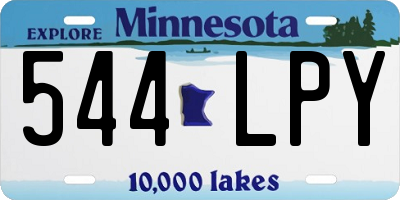 MN license plate 544LPY