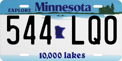MN license plate 544LQO