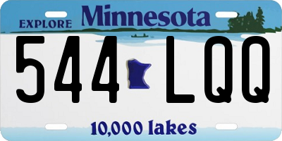 MN license plate 544LQQ