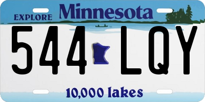 MN license plate 544LQY