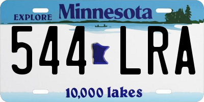 MN license plate 544LRA