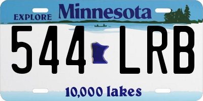 MN license plate 544LRB