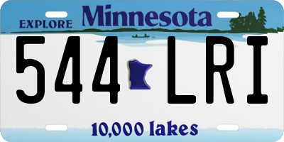 MN license plate 544LRI