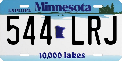 MN license plate 544LRJ