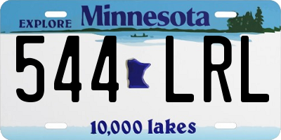 MN license plate 544LRL