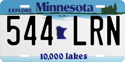 MN license plate 544LRN
