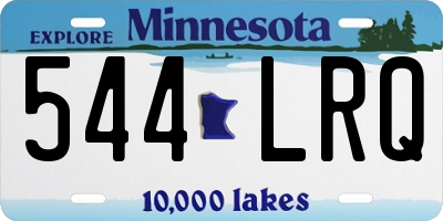 MN license plate 544LRQ