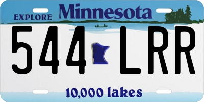 MN license plate 544LRR