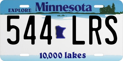 MN license plate 544LRS