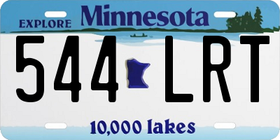MN license plate 544LRT