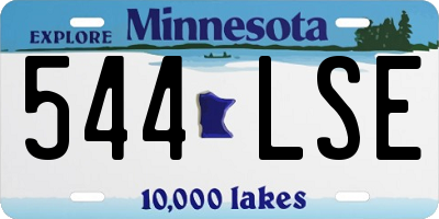 MN license plate 544LSE
