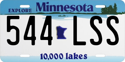 MN license plate 544LSS