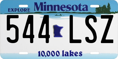 MN license plate 544LSZ