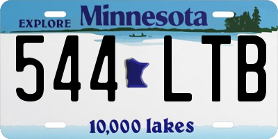 MN license plate 544LTB